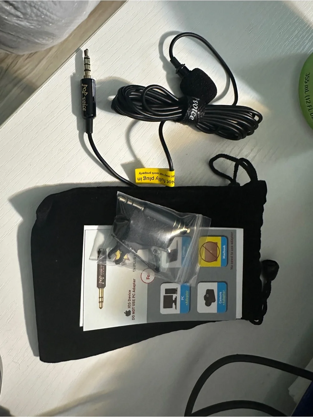 Lavalier Microphone Clip-On Mic for iPhone & Android